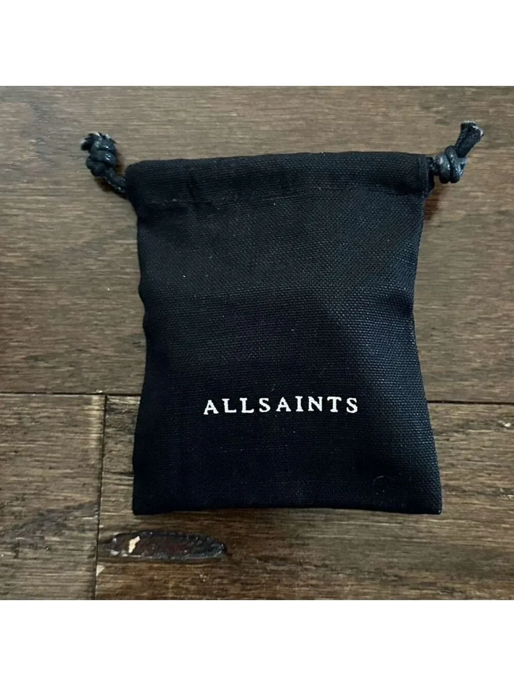 ALLSAINTS-Alex Chunky Hexagon Hoop Earrings-Silver-NWT